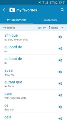 FR-EN Dictionary android App screenshot 1