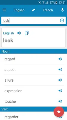 FR-EN Dictionary android App screenshot 7